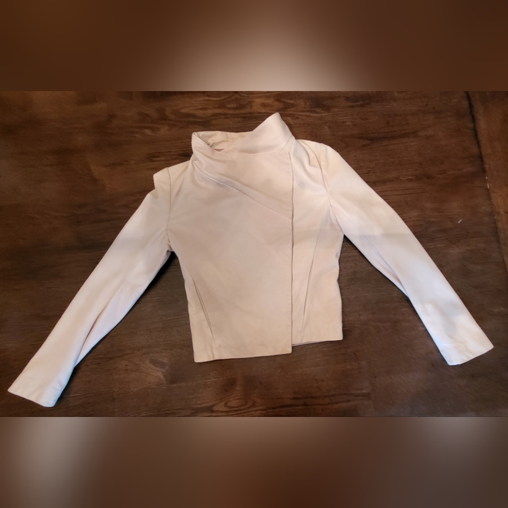 Theory Kanya L butter soft, lamb leather lightweight jacket S/P
